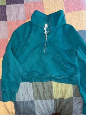 lululemon athletica Teal Half-Zip Pullover Sweatshirt